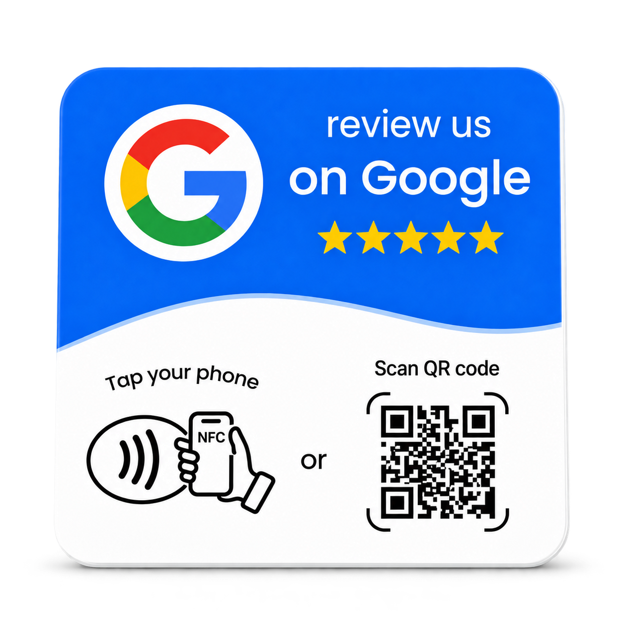 Tarjeta ReviewTap para Google